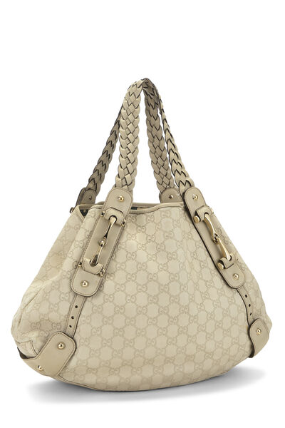 White Guccissima Pelham Tote, , large