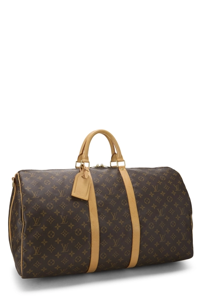 Monogram Canvas Keepall Bandouliere 55, , large