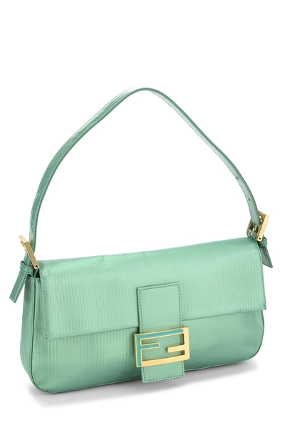 Green Leather Baguette, , large