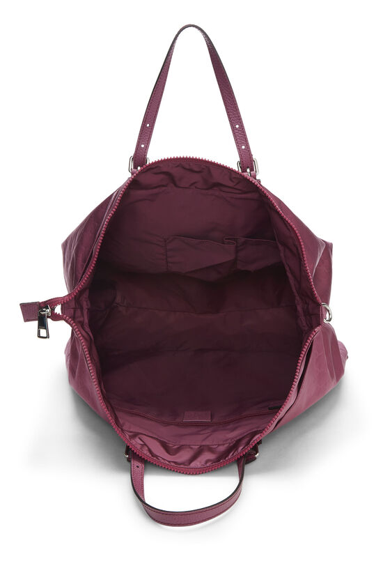 Purple GG Nylon Light Duffle Bag, , large image number 6