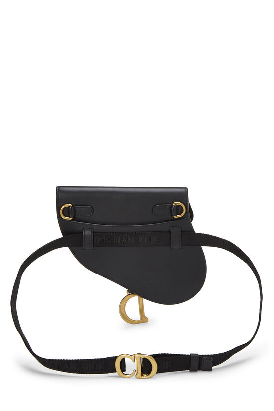Black Calfskin Saddle Belt Bag, , large image number 4