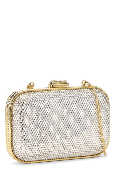 Judith Leiber Silver Crystal Minaudière — photo 2