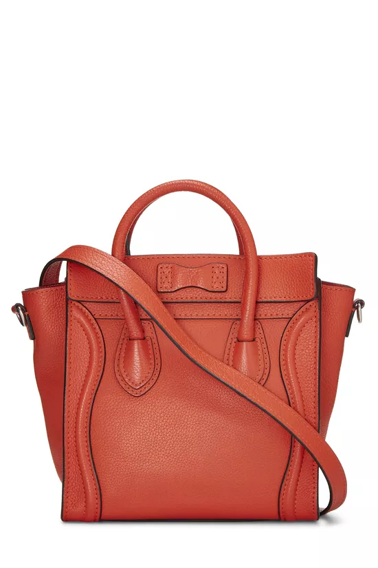 Orange Leather Luggage Nano, , large image number 3