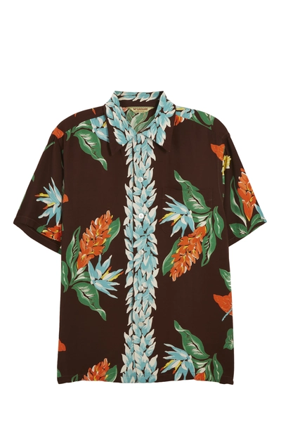 Brown Floral McGregor Hawaiian Shirt