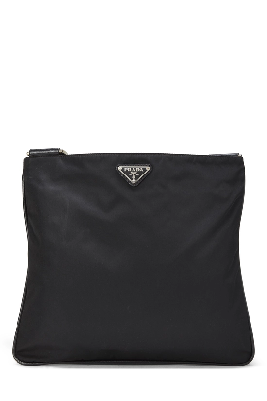 Black Nylon Messenger Bag Small, , large image number 3