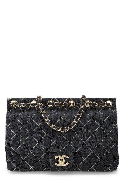 Chanel Navy Denim Shoulder Bag