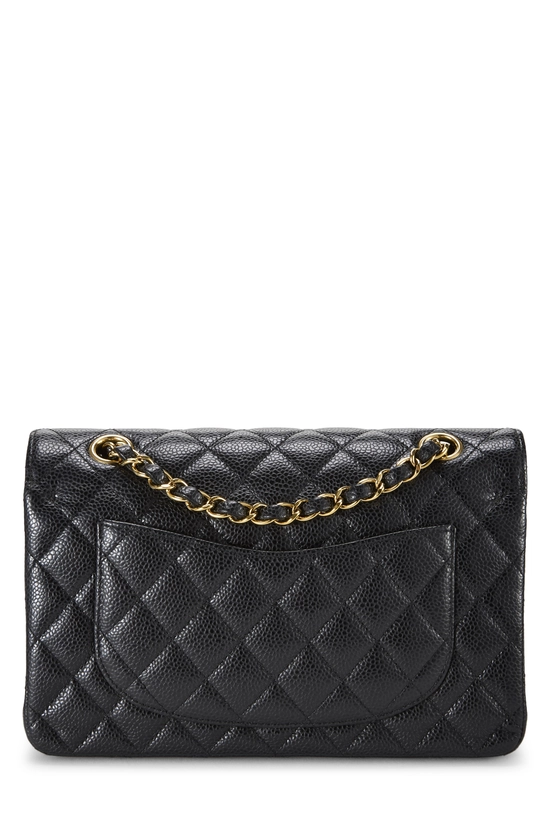 Black Quilted Caviar Classic Double Flap Small, , large image number 3