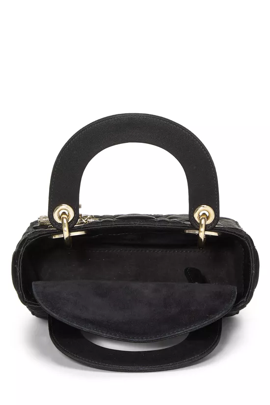 Black Cannage Satin Lady Dior Mini, , large image number 5