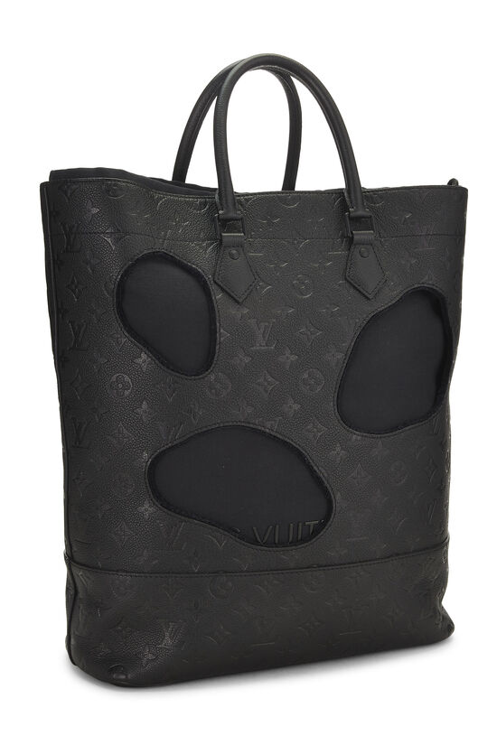 COMME DES GARÇONS x Louis Vuitton Black Monogram Empreinte Bag with Holes, , large image number 1