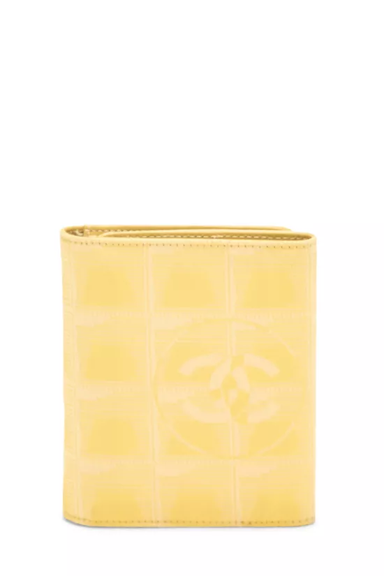 Yellow Nylon Travel Line Compact Wallet, , large image number 2