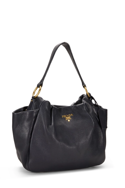 Prada Black Deerskin Side Pocket Hobo — photo 2