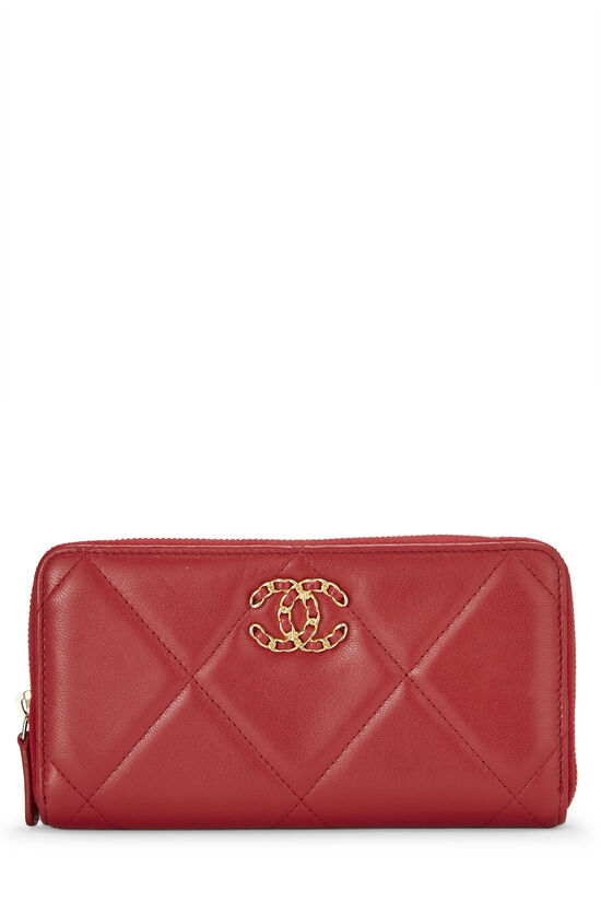 Chanel Red Quilted Lambskin Envelope Pochette Clutch Bag 189ca83