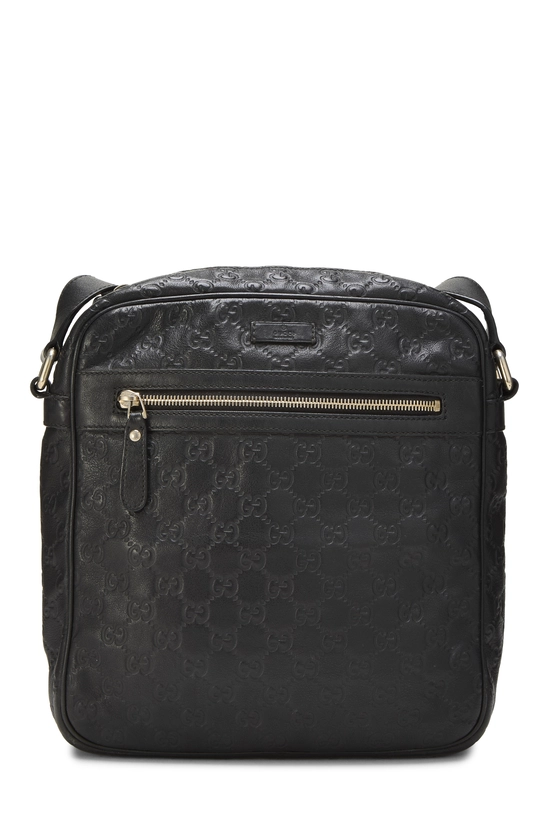 Black Guccissima Leather Vertical Camera Bag, , large image number 0