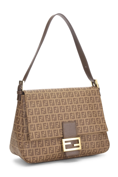 Fendi Brown Zucchino Coated Canvas Mama — photo 2