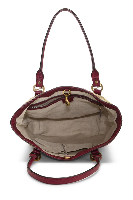 Red Original GG Canvas Interlocking Vertical Tote Small, , large image number 5