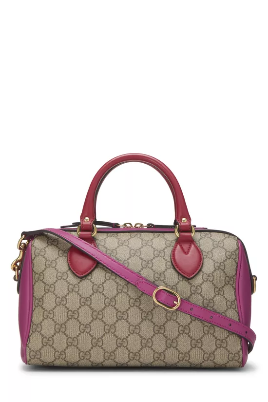 Multicolor GG Supreme Canvas Boston Handbag, , large image number 3