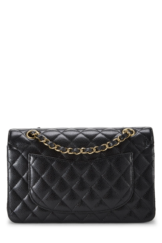 Black Quilted Caviar Classic Double Flap Small, , large image number 3