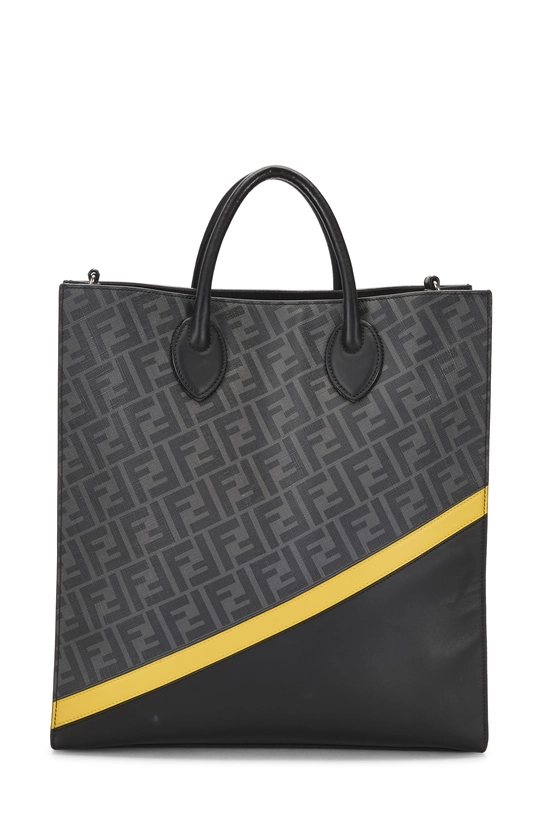 Black Zucca Coated Canvas Vertical Tote Large, , large image number 0