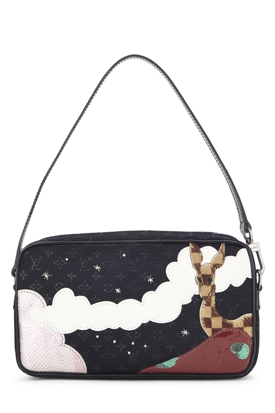 Black Monogram Canvas Patchwork Conte De Fees Pochette, , large image number 0