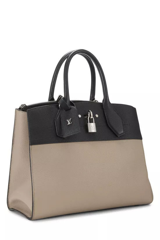 Beige & Black Two-Tone Calfskin City Steamer MM, , large image number 1