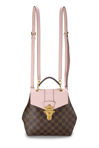 Louis Vuitton Pink Damier Ebene Clapton Backpack