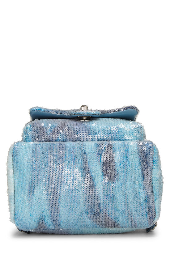 Blue Sequin Waterfall Backpack, , large image number 5