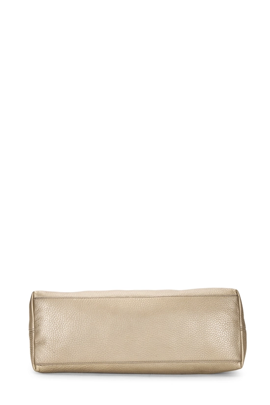 Gold Metallic Leather Soho Chain Tote, , large image number 4
