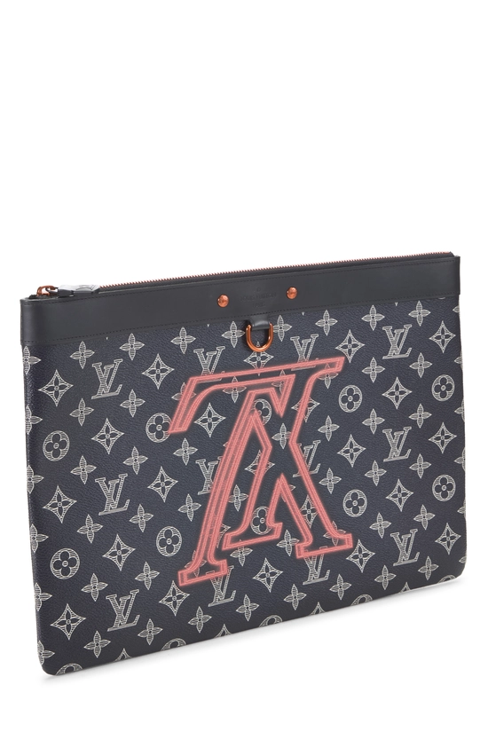 Navy Monogram Upside Down Pochette Apollo GM, , large image number 1