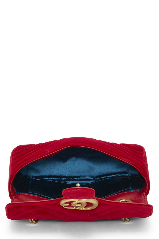 Red Velvet GG Marmont Shoulder Bag Mini, , large image number 5