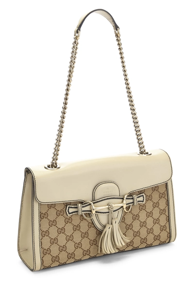 Cream Original GG Canvas Emily Chain Shoulder Bag, , large