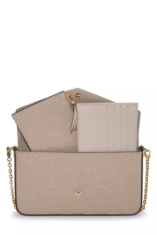 Grey Monogram Empreinte Pochette Felicie, , large image number 6