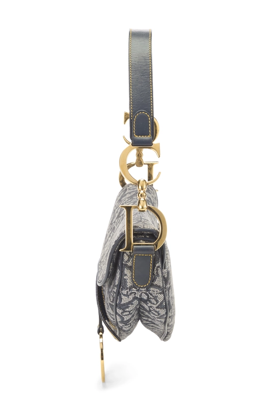 Navy Trotter Canvas Saddle Bag, , large image number 2