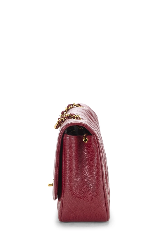 Red Quilted Caviar Classic Flap Medium, , large image number 2