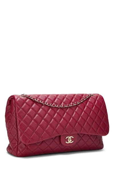 Chanel Red Calfskin New Classic Flap XXL — photo 2