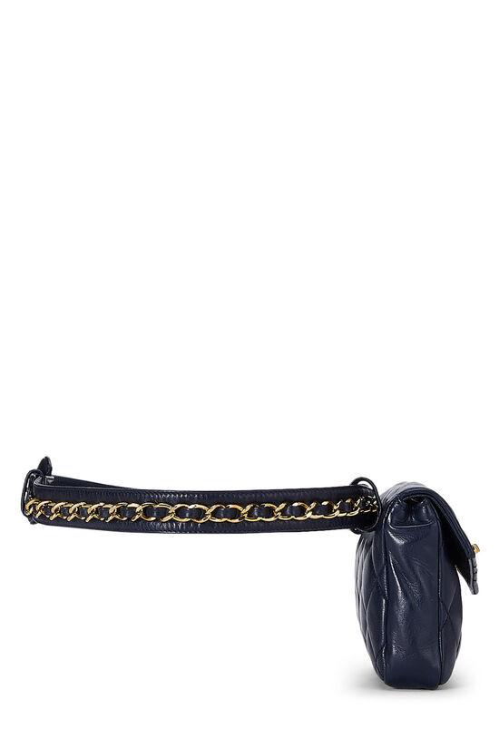 CHANEL Lambskin Quilted CC In Love Heart Waist Belt Bag With Chain