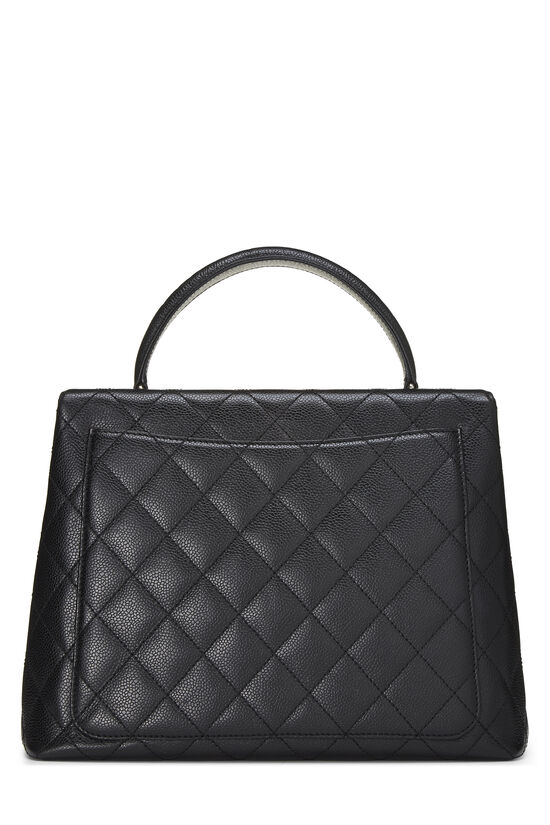 Black Quilted Caviar Kelly, , large image number 4
