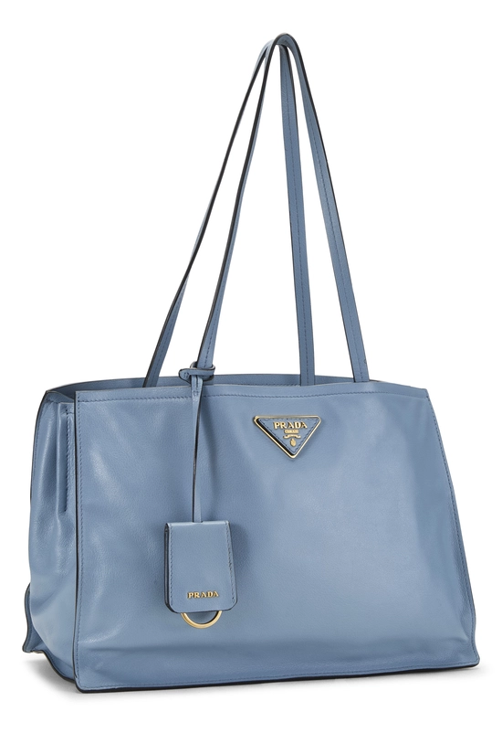 Blue Calfskin Leather Etiquette Bag, , large image number 1