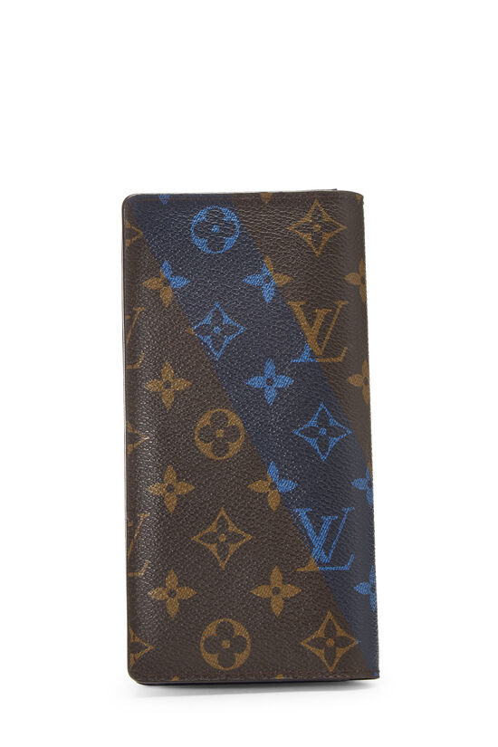 Blue Monogram Canvas V Brazza Wallet, , large image number 3