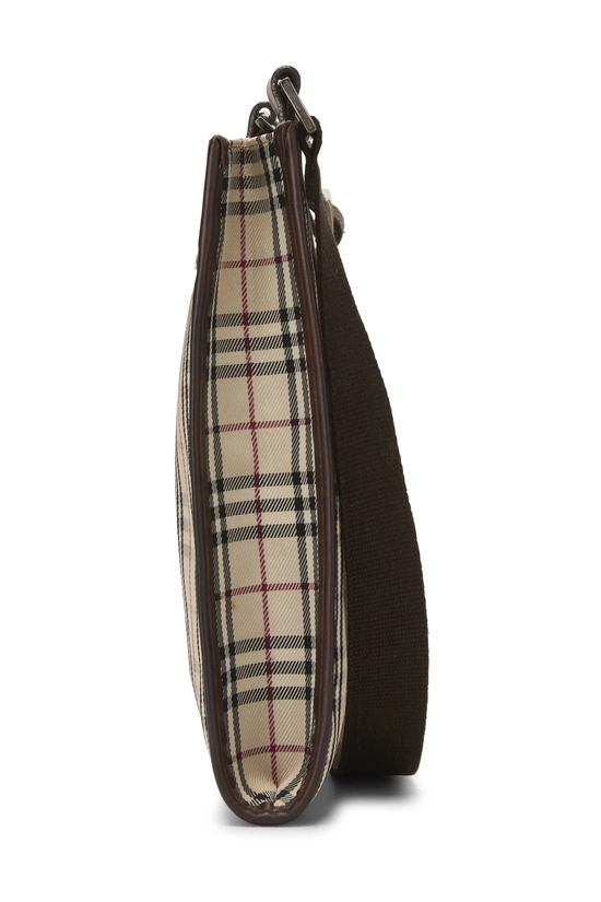 Brown House Check Nylon Crossbody, , large image number 2