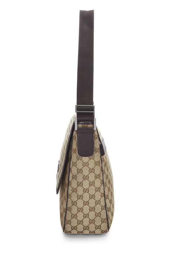Gucci Original GG Canvas Buckle Flap Messenger QFBJXGJY0B001 | WGACA