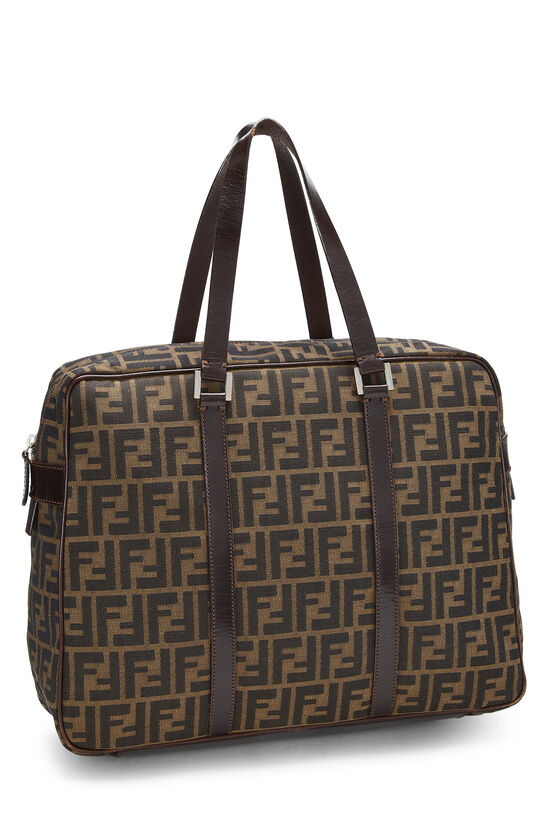 Brown Zucca Canvas Briefcase, , large image number 1