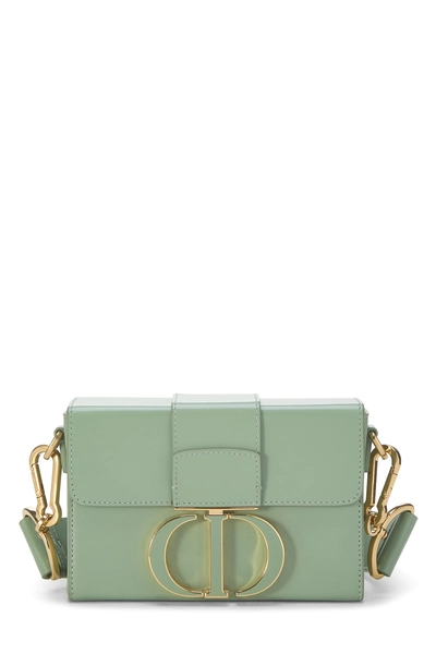 Green Calfskin 30 Montaigne Box Bag