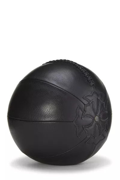 Black Leather Medicine Ball, , large
