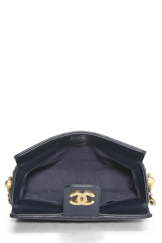 Paris-Cosmopolite Black Chevron Calfskin Rock the Corner Minaudiere, , large image number 5