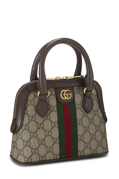 Original GG Supreme Canvas Ophidia Top Handle Bag Mini, , large