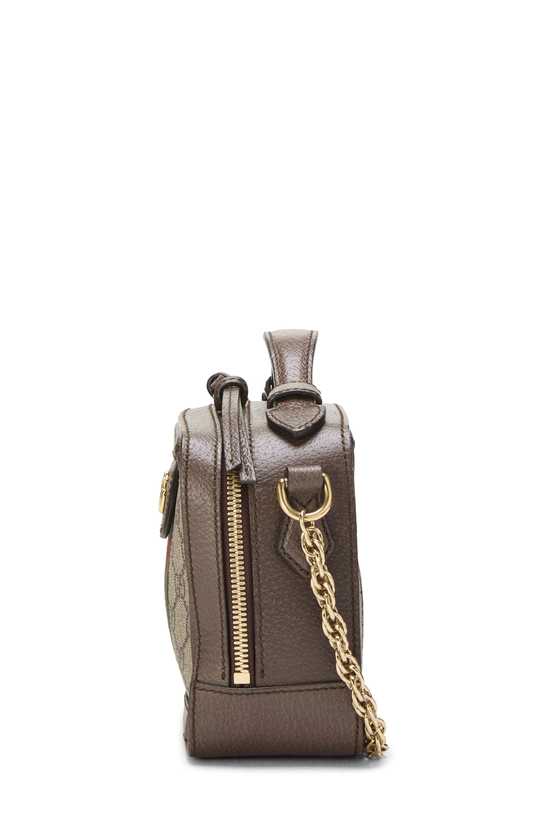 Brown GG Supreme Canvas Ophidia Top Handle Shoulder Bag Mini, , large image number 2