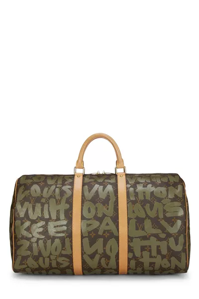 Louis Vuitton Stephen Sprouse x Louis Vuitton Green Monogram Graffiti Keepall 50