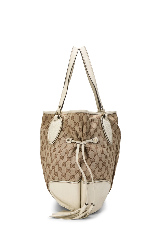 White Original GG Canvas Tribeca Tote Large, , large image number 2