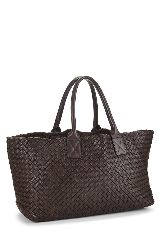 Brown Intrecciato Cabat Tote Medium, , large image number 1
