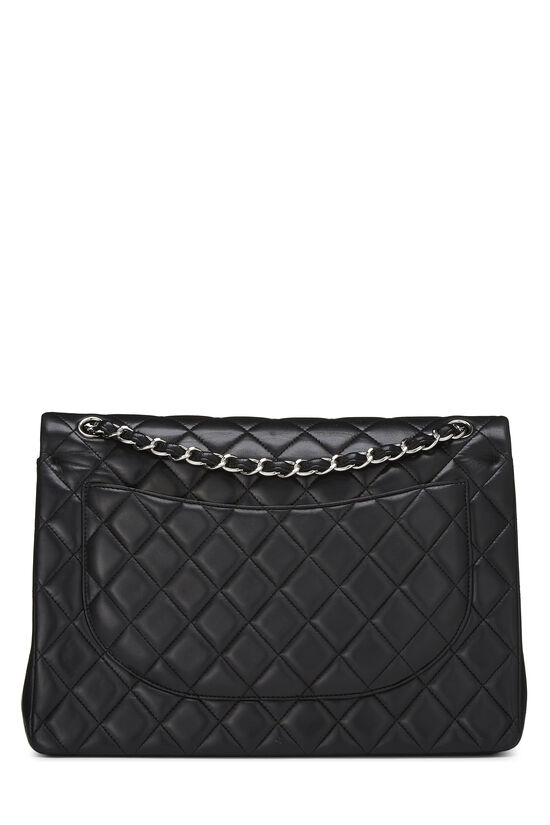 Black Quilted Lambskin New Classic Double Flap Maxi, , large image number 3